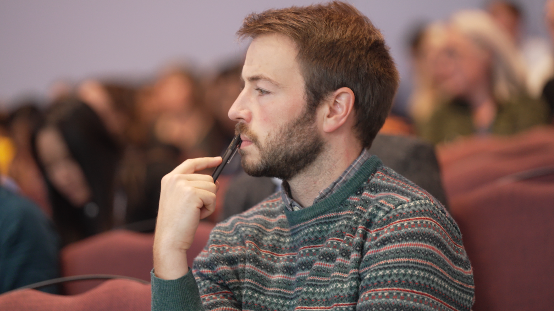 Speaker in the auditorium 